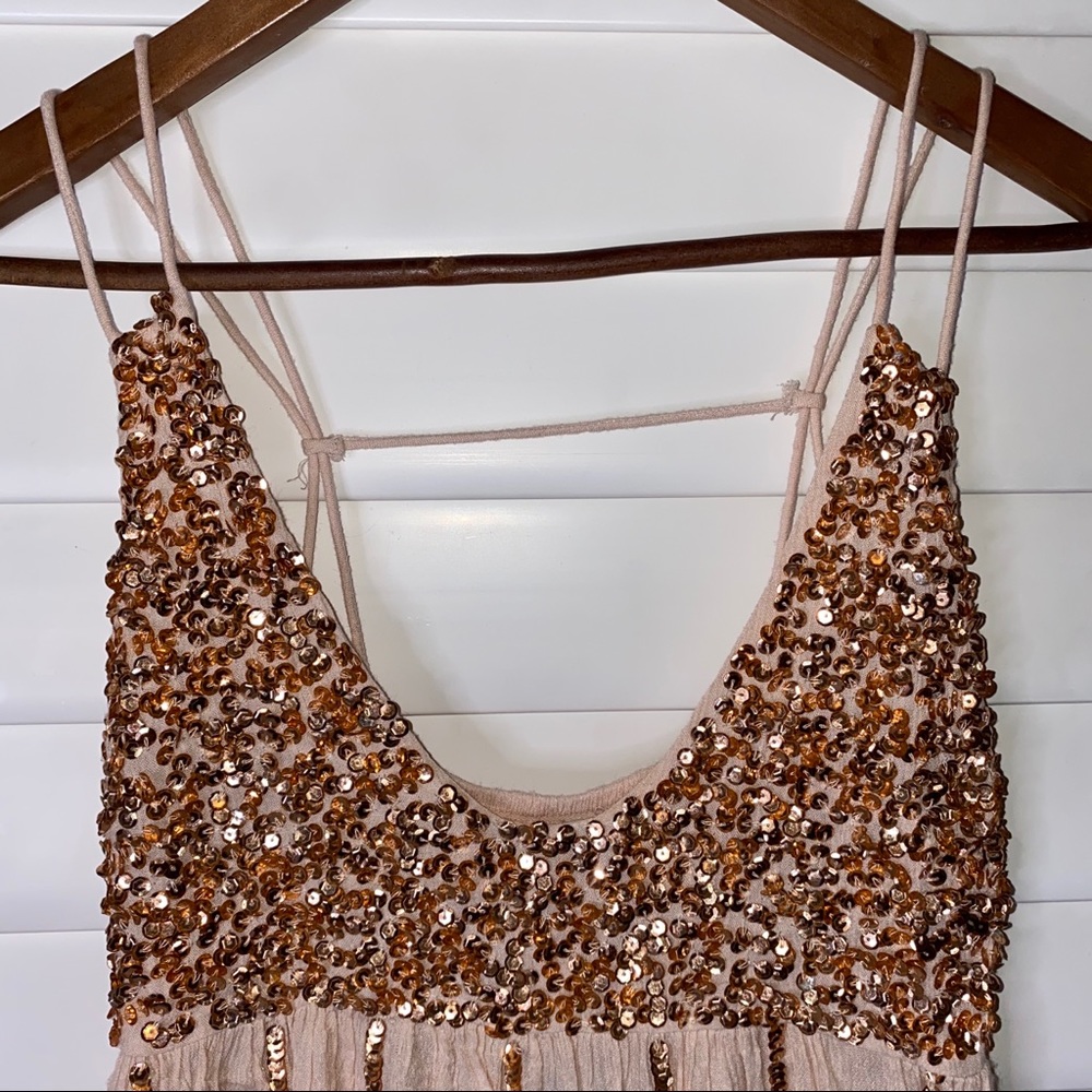 Free People Love Story Sequin Mini Dress - Picture 4 of 8